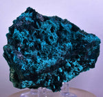 9.2cm GEM BLUE MALACHITE CHRYSOCOLLA PERU ROSETTE BOTRYOIDAL CRYSTAL GRAPE UB128