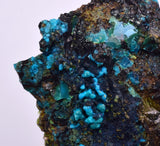 4.3cms QUARTZ CHRYSOCOLLA TENTADORA MINE PERU GRAPE BOTRYOIDAL CRYSTAL CB151