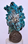 4.3cms QUARTZ CHRYSOCOLLA TENTADORA MINE PERU GRAPE BOTRYOIDAL CRYSTAL CB153