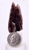 3.6cm GEM AXINITE TWIN CRYSTAL  PERU SUPER SHINY MINERAL SPECIMEN AB35