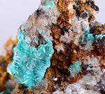 5.4cms CHRYSOCOLLA MALACHITE SELENITE CRYSTALS PERU QUARTZ CALCITE CB28
