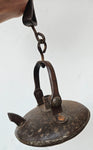 54cms LENTICULAR MINERS LAMP TUNNEL RARE LANTERN IRON CAST NB09