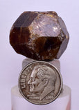 2cm GARNET GROSSULAR HESSONITE DODECAHEDRON CRYSTALS PERU MINERAL SPECIMEN GB20