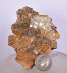 10cms GEMMY BARITE CRYSTALS PERU SHINY TRANSLUCENT MINERAL SPCIMEN EB73