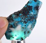 30grs GEM SILICA CHRYSOCOLLA SCENIC PERU CHALCEDONY COPPER MINERALS ROUGH SB190