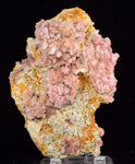 9.7cms ROSE DRUZY QUARTZ BRIGHT CRYSTALS CATHEDRAL BOTRYOIDAL PERU NEW FIND QB72
