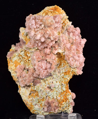 9.7cms ROSE DRUZY QUARTZ BRIGHT CRYSTALS CATHEDRAL BOTRYOIDAL PERU NEW FIND QB72