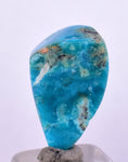 7cts GEM SILICA CHRYSOCOLLA CHALCEDONY POLISHED PERU NEW FIND BB335