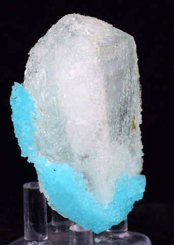 6.3cms NATURAL  SKY BLUE SALAMMONIAC LECONTITE CHILE CRYSTALS MINERAL UB278