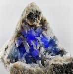 15ms  GREEN PURPLE FLUORITE PYRITE CRYSTAL PERU HUANZALA MINE SHINY KB17