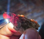 5.3cms GEM RHODOCHROSITE CUBIC CRYSTALS GOETHITE PERU MINERAL SPECIMEN RB608