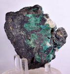 7.9cms DRUZY CHRYSOCOLLA QUARTZ MALACHITE BOTRYOIDAL PERU MINERAL SPECIMEN DB84