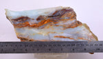 680grms 23cm BLUE OPAL PERU SLAB SCENIC SEASCAPE SCULPTURE ROUGH LANDSCAPE OB153