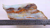 680grms 23cm BLUE OPAL PERU SLAB SCENIC SEASCAPE SCULPTURE ROUGH LANDSCAPE OB153