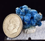 2.2cms GEM SHATTUCKITE AURICHALCITE CRYSTALS QUARTZ EL JACALITO MINE MEXICO VB02
