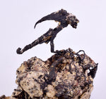 9.5cm NATIVE SILVER WIRES PERU UCHUCCHACUA MINE PYRITE PROUSTITE MANGANITE HB163