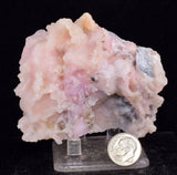 8.5cms GEM PINK OPAL NATURAL SCULPTURE BOTRYOIDAL PERU QUARTZ TRANSLUCENT PB24