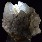 14cms CALCITE WITH QUARTZ CRYSTALS PERU SHINY MINERAL SPECIMEN GB26