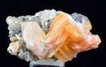 3.2cms CERUSSITE BARITE GALENA CRYSTALS MOROCCO MINERAL SPECIMEN KB58