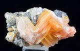 3.2cms CERUSSITE BARITE GALENA CRYSTALS MOROCCO MINERAL SPECIMEN KB58