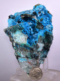 9.7cms QUARTZ CHRYSOCOLLA BOTRYOIDAL TENTADORA MINE PERU MINERAL SPECIMEN CB106
