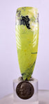 7.3cm CARVING FANG SERPENTINE PYRITE SCULPTURE ART PERU MINERAL SPECIMEN  JB06