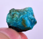 10carats GEM SILICA CHRYSOCOLLA CHALCEDONY PERU HIGH YIELD NEW FIND ROUGH SB163
