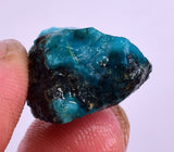 10carats GEM SILICA CHRYSOCOLLA CHALCEDONY PERU HIGH YIELD NEW FIND ROUGH SB165