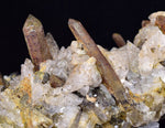 14cms CALCITE TOOTH DOG WITH QUARTZ CRYSTALS PERU SHINY MINERAL SPECIMEN GB47