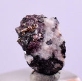 1cms NATIVE SILVER WIRES PERU PROUSTITE CALCITE QUARTZ UCHUCCHACUA MINE HB53