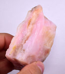 119 grams GEM PINK OPAL PERU ROUGH ANGEL SKIN TRANSLUCENT CORAL COLOR PB67