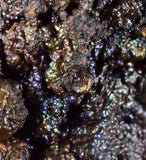 12cms GOETHITE BOTRYOIDAL IRIDESCENT CRYSTALS PERU IRON NEW FIND MINERAL ZB01