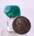 5carats GEM SILICA CHRYSOCOLLA CHALCEDONY LILY MINE PERU SCENIC TUMBLED BB72