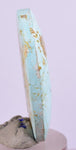 3.2cms GEM NATURAL TURQUOISE SCENIC CABOCHON RARE PERU PENDANT JEWELRY BB189
