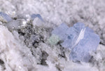 8.8ms  GREEN BLUE FLUORITE PYRITE CRYSTAL PERU HUANZALA MINE SHINY KB18