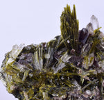 6.3cms PREMIUM EPIDOTE AXINITE QUARTZ CRYSTALS PERU AESTHETIC COLLECTOR CBZ164