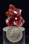2.7cm VANADINITE CRYSTAL BARITE MIBLADEN MOROCCO MINIATURE MINERAL SPECIMEN WB20