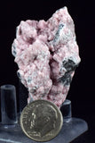 5.1cms RHODOCHROSITE ROSETTE PERU PINK CRYSTALS HUANZALA MINE MINERAL RB566