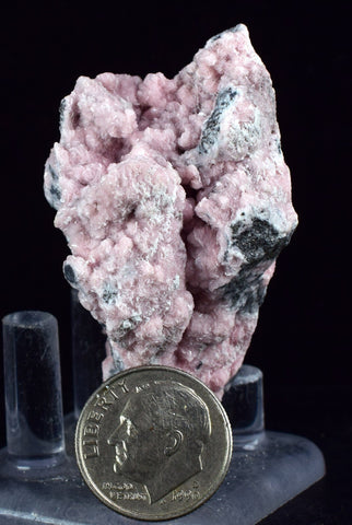 5.1cms RHODOCHROSITE ROSETTE PERU PINK CRYSTALS HUANZALA MINE MINERAL RB566