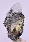 5.9cms MANGANOAN CALCITE QUARTZ PYRITE CHALCOPYRITE SCHEELITE ? PERU GB67