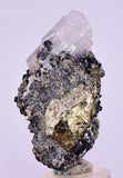 5.9cms MANGANOAN CALCITE QUARTZ PYRITE CHALCOPYRITE SCHEELITE ? PERU GB67