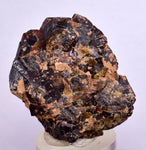 3.9cms  GEM GARNET STEPPED SPESSARTINE CRYSTALS PERU SHINY SHARP RARE GB53