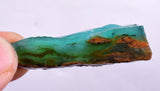 5.5 grams GEM BLUE OPAL PERU SLAB SCENIC SEASCAPE MINERAL SPECIMEN OB57