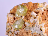 3.9cms YELLOW APATITE CRYSTALS IMILCHIL MOROCCO MINERAL SPECIMEN AB234