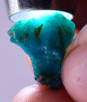 10carats GEM SILICA CHRYSOCOLLA CHALCEDONY PERU HIGH YIELD NEW FIND ROUGH SB114