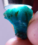 10carats GEM SILICA CHRYSOCOLLA CHALCEDONY PERU HIGH YIELD NEW FIND ROUGH SB114