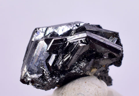 1.3cm PEARCEITE POLYBASITE PYRITE  CRYSTAL SILVER  MINERAL SPECIMEN PERU HB226