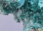 20cm GEM CHRYSOCOLLA IN SELENITE LILY MINE PERU MALACHITE STALACTITES CB359