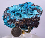 7.1cms CHRYSOCOLLA BOTRYOIDAL CRYSTALS PERU SPHERES GRAPE TURQUOISE COLOR CB81