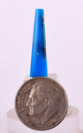 2.5cts GEM SILICA CHRYSOCOLLA CABOCHON LILY MINE PERU ROYAL BLUE COLOR  BB290